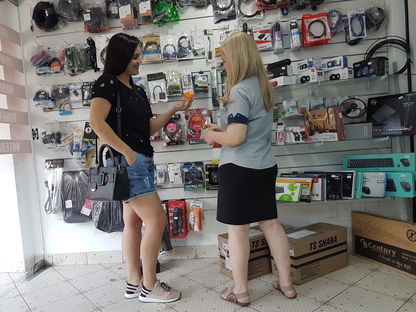 Atendimento a cliente na loja